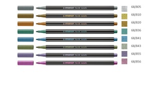 STABILO PEN METALLIC ΜΑΡΚΑΔΟΡΑΚΙ 68 810 ΧΡΥΣΟ ΜΕΤΑΛΛΙΚΟ 1.4mm