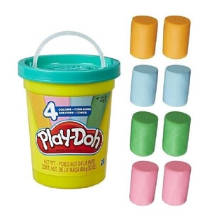 HASBRO PLAY DOH SUPER CAN ΚΟΥΒΑΔΑΚΙ ΜΕ 4 ΧΡΩΜΑΤΑ ΠΡΑΣΙΝΟ ΚΑΠΑΚΙ 896gr 81950450