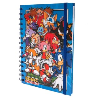 PYRAMID INTERNATIONAL ΣΗΜΕΙΩΜΑΤΑΡΙΟ SONIC THE HEDGEHOG ΣΠΙΡΑΛ ΜΕ ΛΑΣΤΙΧΟ A5 14,8x21cm ΜΕ ΓΡΑΜΜΕΣ SR74295