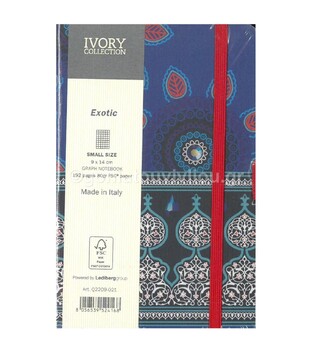 ΣΗΜΕΙΩΜΑΤΑΡΙΟ IVORY ΚΑΡΕ 9Χ14 EXOTIC BRIGHT BLUE Q22O9R021 (ΘΕΟΦΥΛΑΚΤΟΣ)