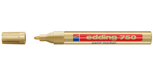 EDDING 750 ΜΑΡΚΑΔΟΡΟΣ ΑΝΕΞΙΤΗΛΟΣ ΛΑΔΙΟΥ PAINT MARKER ΧΡΥΣΟ No53