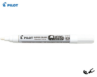 PILOT SUPER COLOR ΜΑΡΚΑΔΟΡΟΣ ΑΝΕΞΙΤΗΛΟΣ ΛΑΔΙΟΥ MEDIUM ΛΕΥΚΟ