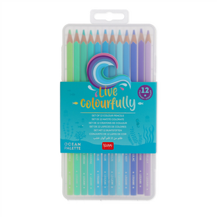 LEGAMI ΞΥΛΟΜΠΟΓΙΕΣ ΣΕ ΚΑΣΕΤΙΝΑ 12 ΧΡΩΜΑΤΑ LIVE COLOURFULLY OCEAN PALETTE EV0002