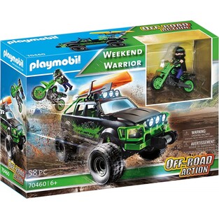 PLAYMOBIL WEEKEND WARRIOR ΑΓΩΝΙΣΤΙΚΟ ΑΥΤΟΚΙΝΗΤΟ ΚΑΙ ΜΗΧΑΝΗ ΑΝΩΜΑΛΟΥ ΔΡΟΜΟΥ 70460