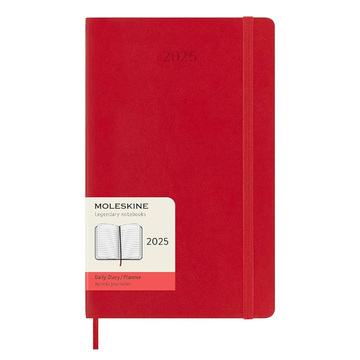 2025 ΗΜΕΡΟΛΟΓΙΟ MOLESKINE LARGE (13x21cm) SOFT COVER SCARLRT RED DAILY DIARY (ΗΜΕΡΗΣΙΟ ΗΜΕΡΟΛΟΓΙΟ ΕΤΟΥΣ)