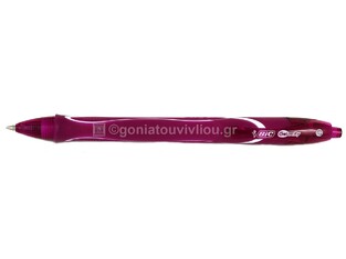 BIC ΣΤΥΛΟ GELOCITY QUICK DRY 0.7mm ΦΟΥΞΙΑ ΣΚΟΥΡΟ