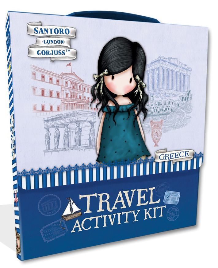 SANTORO GORJUSS TRAVEL ACTIVITY KIT GREECE