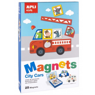 APLI KIDS ΠΑΙΧΝΙΔΙ MAGNETS CARS ΜΕΤΑΦΟΡΙΚΑ ΜΕΣΑ 25 ΤΕΜΑΧΙΩΝ 16863