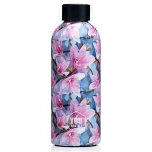 YOU BOTTLES ΜΠΟΥΚΑΛΙ ΘΕΡΜΟΣ ΑΝΟΞΕΙΔΩΤΟ 500ml FLOWERED GARDEN ΡΟΖ ΛΟΥΛΟΥΔΙΑ YB5032