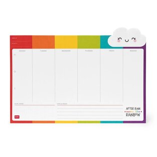 LEGAMI ΕΒΔΟΜΑΔΙΑΙΟ ΠΛΑΝΟ ΓΡΑΦΕΙΟΥ 34x24cm 55φ RAINBOW DW0007