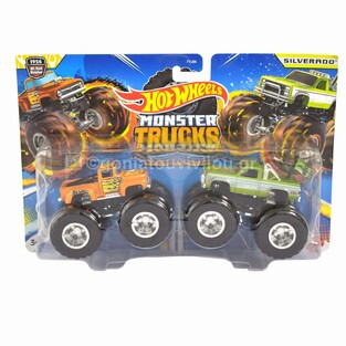 MATTEL HOT WHEELS MONSTER TRUCKS DEMOLITION DUBLE SILVERADO ΟΧΗΜΑΤΑ ΣΕΤ ΤΩΝ 2 FYJ64