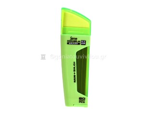 SERVE ΜΥΤΕΣ ΓΙΑ ΜΗΧΑΝΙΚΟ ΜΟΛΥΒΙ ΚΑΙ ΓΟΜΑ DOUBLE ERASE 0.7mm 2Β 80τεμ ΛΑΧΑΝΙ P150301