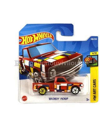 MATTEL ΑΥΤΟΚΙΝΗΤΑΚΙ HOT WHEELS 1 ΤΕΜΑΧΙΟ 69 CHEVY PICKUP