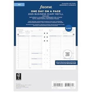 2025 ΗΜΕΡΟΛΟΓΙΟ FILOFAX A5 (14,8x21cm) ΑΝΤΑΛΛΑΚΤΙΚΟ ΗΜΕΡΑ ΣΕ ΜΙΑ ΣΕΛΙΔΑ (ΑΓΓΛΙΚΑ) 2568519