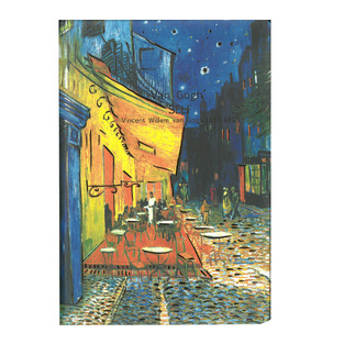 ΣΗΜΕΙΩΜΑΤΑΡΙΟ ΒΙΒΛΙΟΔΕΤΗΜΕΝΟ VAN GOGH 14x21cm ΜΕ ΓΡΑΜΜΕΣ 80φ CAFFE TERRACE AT NIGHT 66008