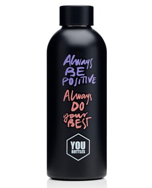 YOU BOTTLES ΜΠΟΥΚΑΛΙ ΘΕΡΜΟΣ ΑΝΟΞΕΙΔΩΤΟ 500ml REMEMBER ΜΑΥΡΟ YB5028