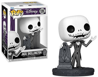 FUNKO POP DISNEY THE NIGHTMARE BEFORE CHRISTMAS JACK SKELLINGTON WITH GRAVESTONE 1355 VINYL FIGURE